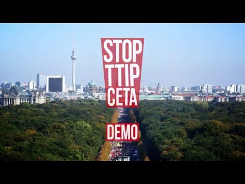 250 000 demonstrieren in Berlin TTIP &amp; CETA STOPPEN! 10 Oktober 2015 YouTube 720p