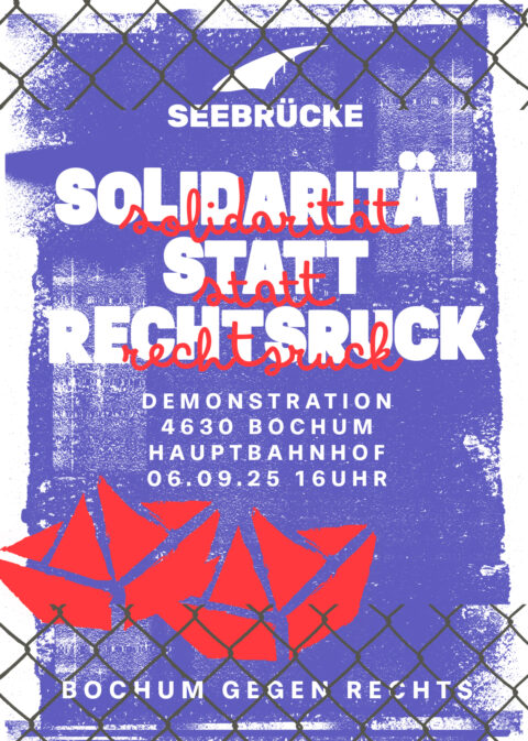 Demonstration für Solidarität statt Rechtsruck am 06.09.2025 in Bochum