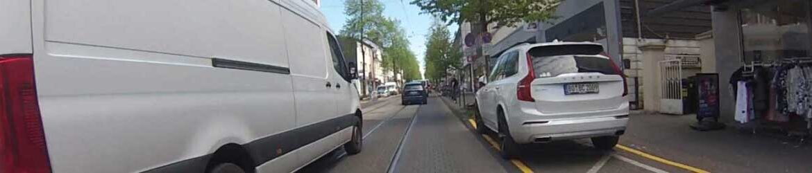 Gefahrenstrecke für Radfahrende