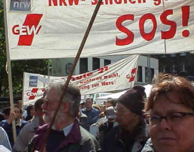 Protest gegen Clement